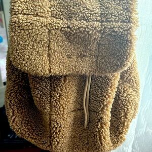 DKNY brown teddy backpack